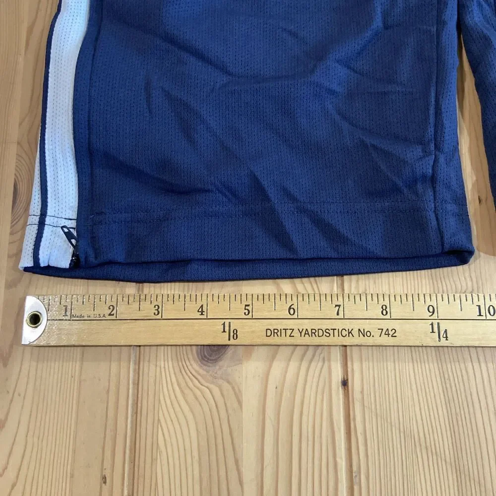 Nike Overtime 273715-010 Basketball Track Pants Blue White Men’s Ankle Zip 2XL